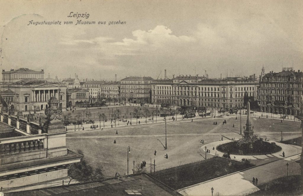 Augustusplatz vom Museum aus gesehen (1906)