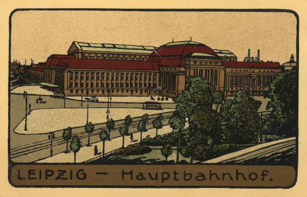 Hauptbahnhof, Postkarte ohne Datierung 