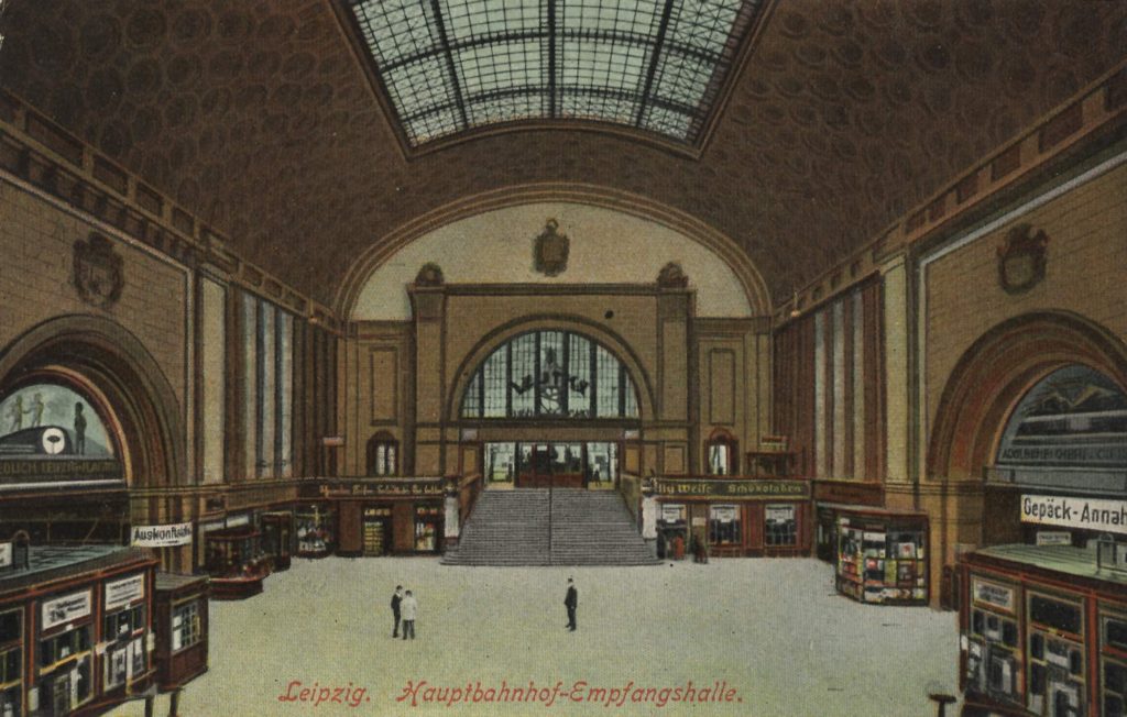 Hauptbahnhof - Empfangshalle, Ansichtskarte, ohne Jahresangabe