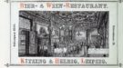Reklame - Bier & Wein-Restaurant Kitzing & Helbig (1884)