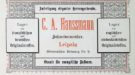 Reklame - C. A. Haussmann, Grimmaischer Steinweg 9 (1884)