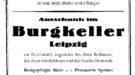 Reklame - Ringhotel Leipzig - Burgkeller - Kaffeehaus Küster