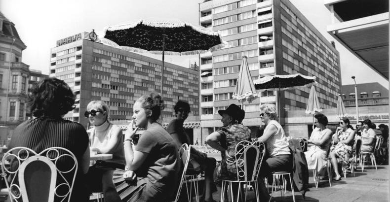 Leipzig – Sachsenplatz, Mokka-Bar, Terrasse (1970)