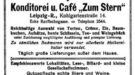 Konditorei &Cafe Zum Stern, Kohlgartenstr. 14