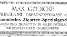 Max Gödicke, Paunsdorf,Dresdnerstr. 43