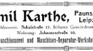 Emil Karthe,Paunsdorf, Schulstr.17