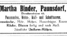 Martha Binder, Paunsdorf, Dresdnerstr. 45