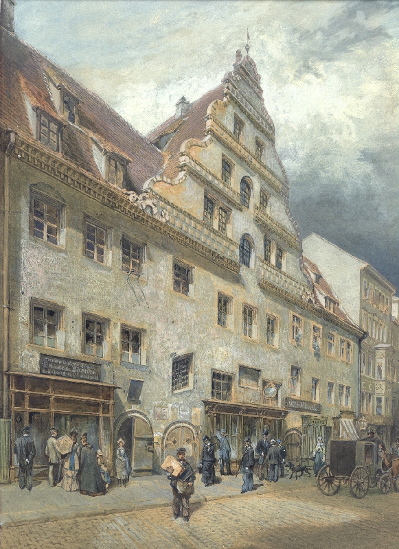 Burgkeller Leipzig, um 1890