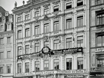 Der 1943 zerstörte Aeckerleins Hof (Markt 11) in Leipzig, 1903