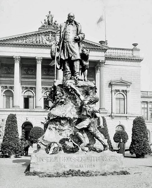 Das Bismarck-Denkmal in Leipzig auf dem Augustusplatz