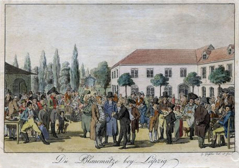 Blaue Mütze in Leipzig 1805
