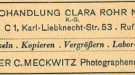 Photohandlung Clara Rohr Nachf. K.-G.