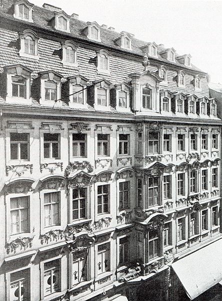 Hohmanns Hof in der Leipziger Petersstraße um 1900