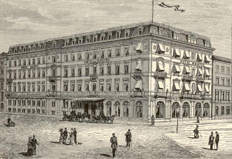 Das Hotel Hauffe in Leipzig um 1900