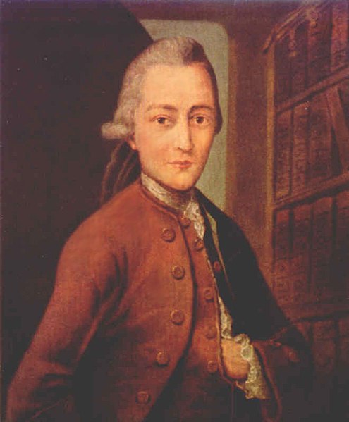 Johann Wolfgang Goethe 1765, vor seiner Abreise nach Leipzig