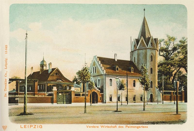 Der Kuhturm in Leipzig-Lindenau, auch Vordere Wirtschaft des Palmengartens, 1902