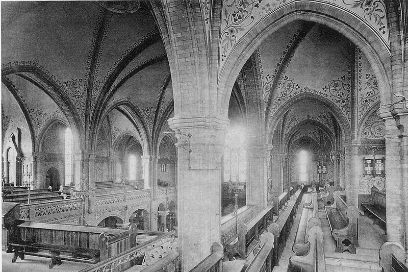 Innenraum der Markuskirche (Zustand der Erstausmalung 1884)