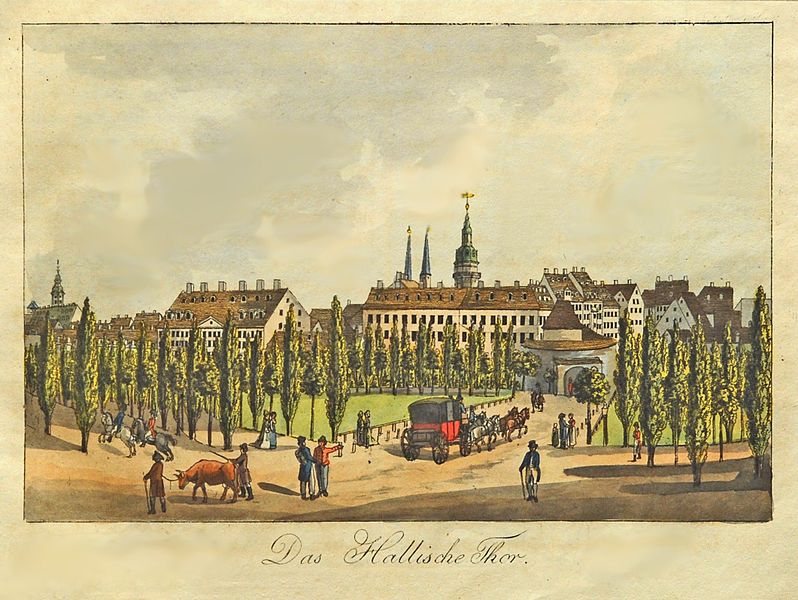 Das Hallische Tor 1804