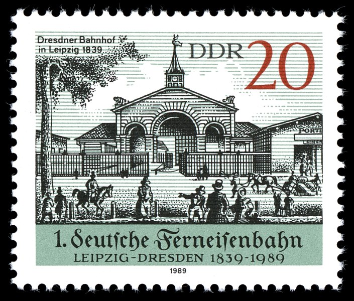 DDR-Briefmarke aus dem Jahr 1989