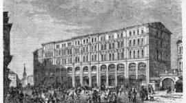Das Mauricianum in der Grimmaischen Straße in Leipzig (um 1850)