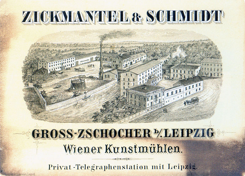 Die Mühle Großzschocher 1880