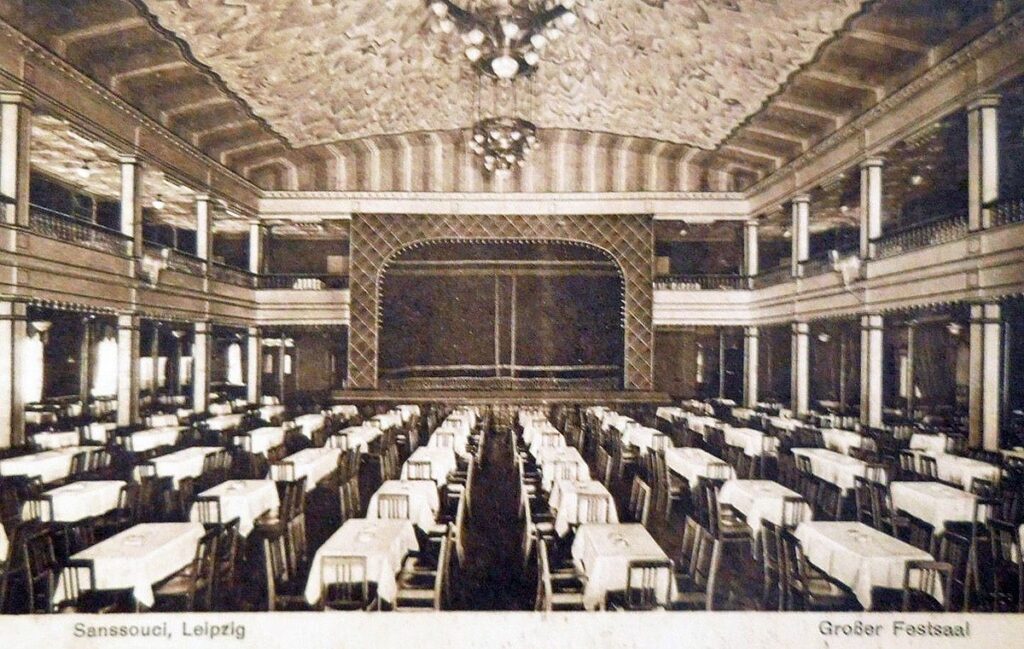 Festsaal im „Sanssouci“ Leipzig (früher Odeon)