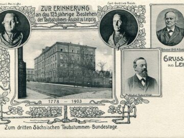 Erwin Spindler Ansichtskarte Leipzig-Taubstummen-Anstalt