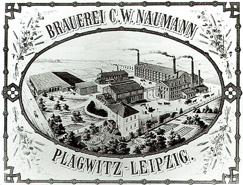 Die Brauerei CW Naumann in Leipzig-Plagwitz um 1900