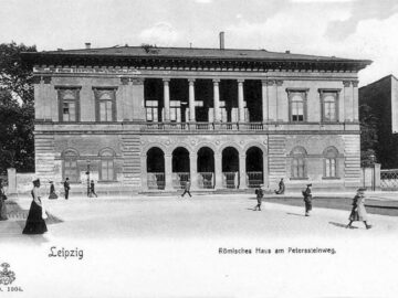 Das Römische Haus in Leipzig, Postkarte von 1904