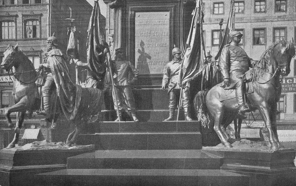 Siegesdenkmal Leipzig - Detail - enthüllt 1888 - Bildhauer Rudolf Siemering / Public Domain