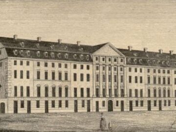 Das alte Paulinum an der Universitätsstraße in Leipzig um 1830 / Public Domain