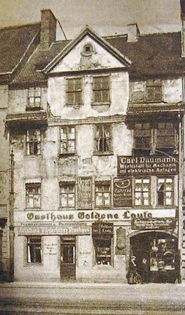 Gasthaus "Goldene Laute" Aus Neue Leipziger Zeitung Nr. 154 vom 6.6.1926 / Public Domain