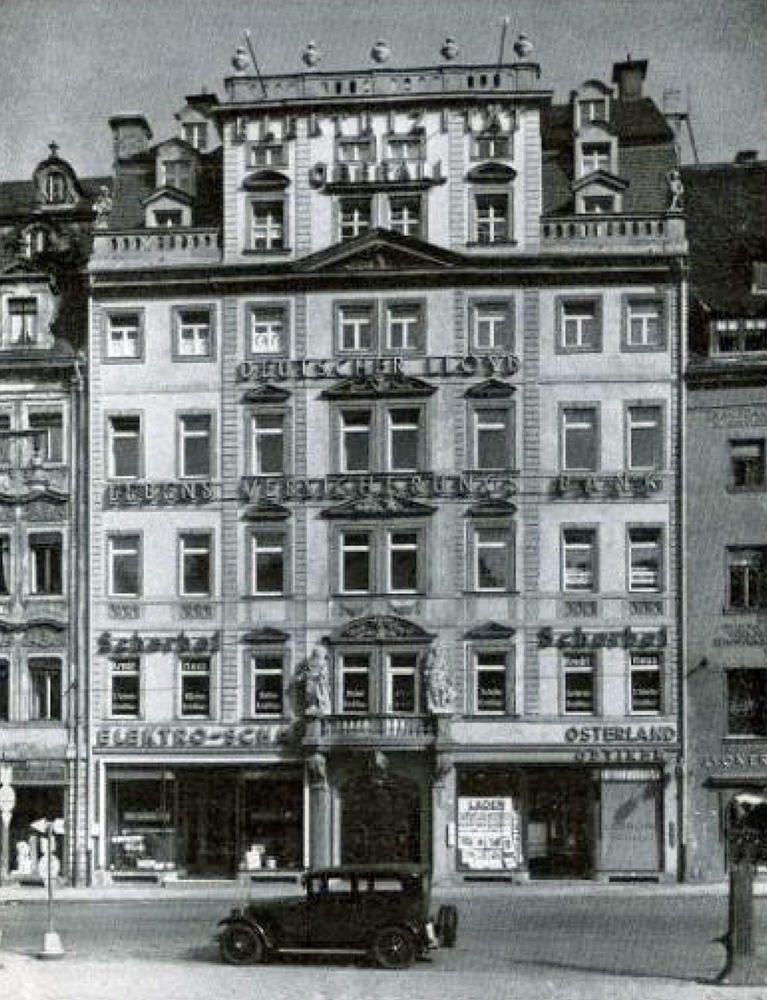 Jöchers Haus in Leipzig um das Jahr 1930 / Public Domain