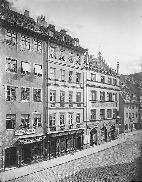  Kramerhaus in Leipzig, Neumarkt 31 Ecke Kupfergasse, das Haus wurde 1899 abgebrochen / Public Domain