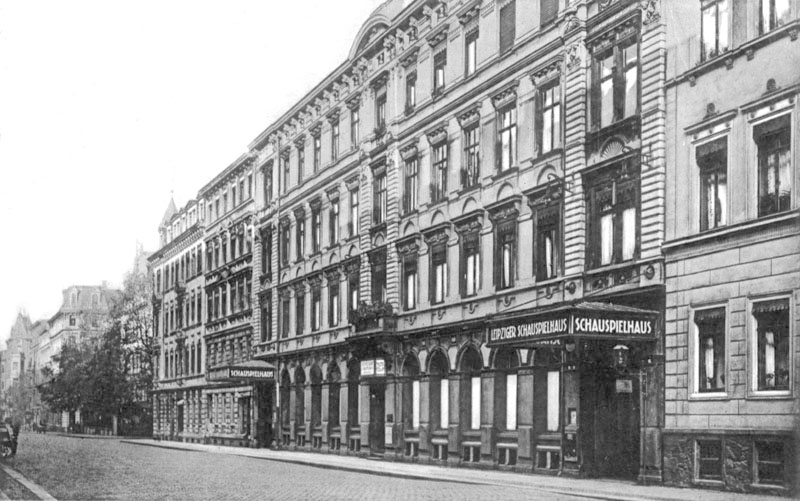 Das Leipziger Schauspielhaus in der Sophienstraße, 1906 / Public Domain