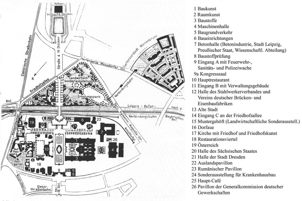 Lageplan der Ausstellung, Monument des Eisens = Nr. 12 / Public Domain